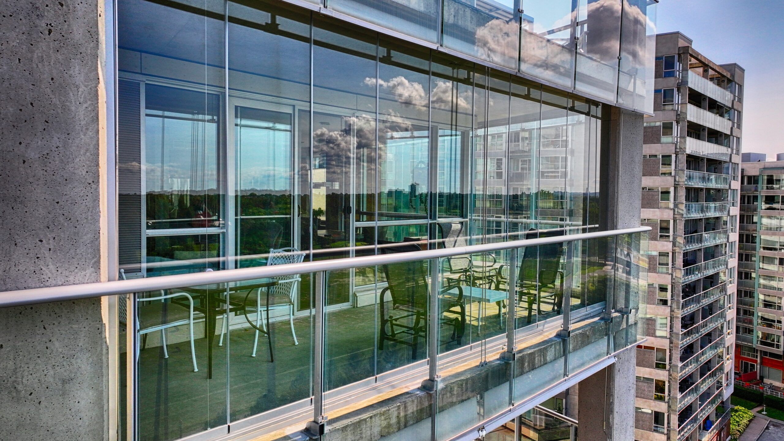 Rideaux de verre Cover - solarium