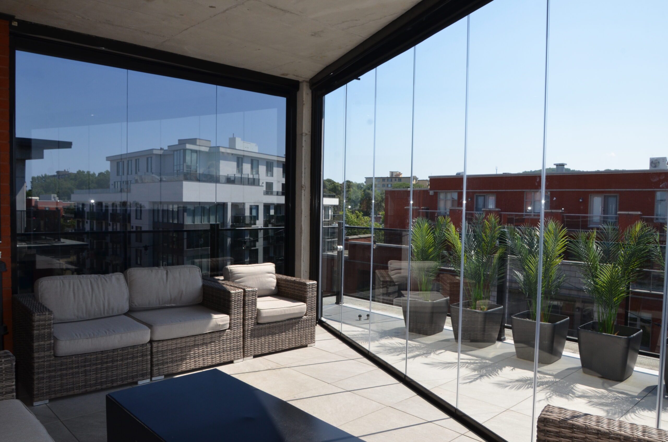 Rideaux de verre Cover - solarium