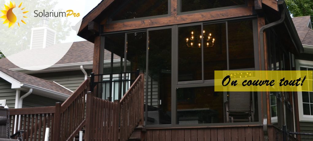 Rideaux en verre avec cadres AIKA - solarium