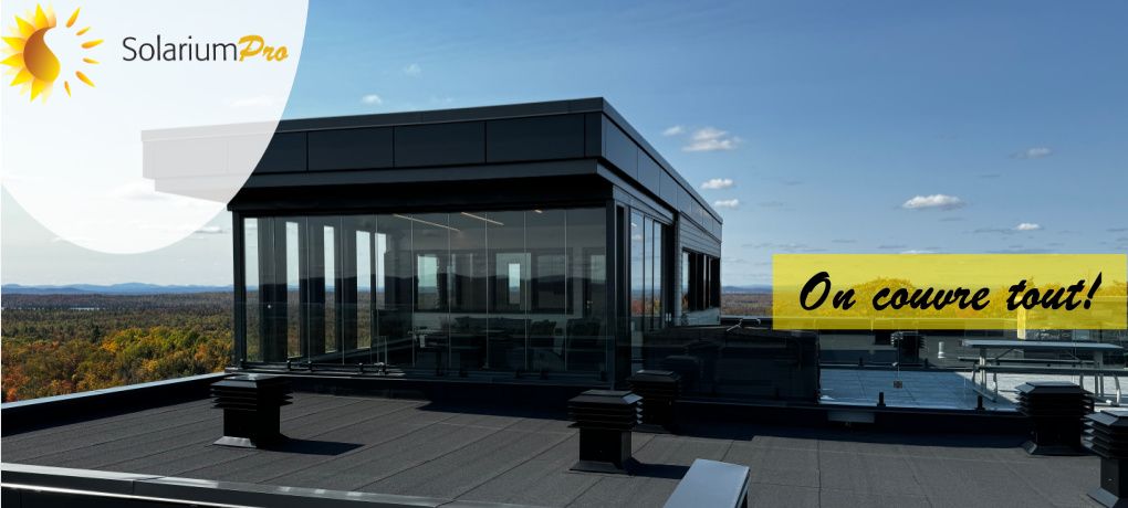 Rideaux de verre Cover - solarium toit